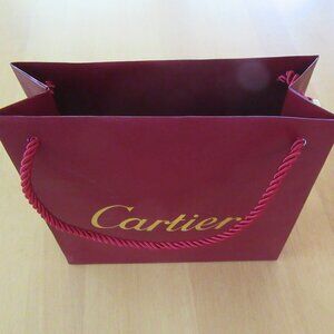 CARTIER paper shopping tote bag - 8" X 7"